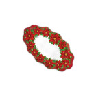 3 vassoio raviere 36x20cm in carta stella di natale addobbo tavola natalizia