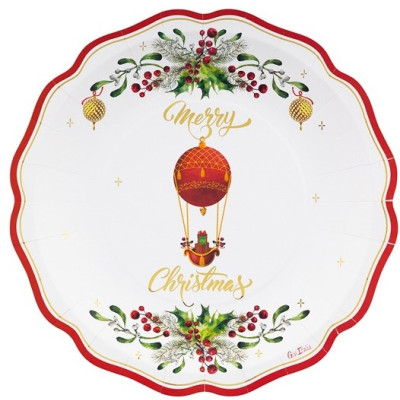 48 pz coordinato NATALE Christmas in the air piatti bicchieri tovaglioli addobbo tavola