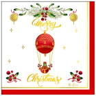 48 pz coordinato NATALE Christmas in the air piatti bicchieri tovaglioli addobbo tavola