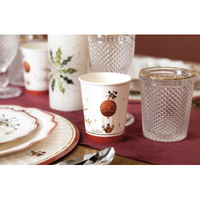 48 pz coordinato NATALE Christmas in the air piatti bicchieri tovaglioli addobbo tavola