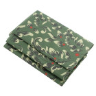 TOVAGLIA effetto tessuto DECORATA VERDONE 140x240cm - ideale per feste di NATALE Capodanno