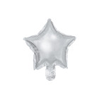 25 palloncini a forma di STELLA ARGENTO 25cm - in foil Mylar gonfiabile ad aria