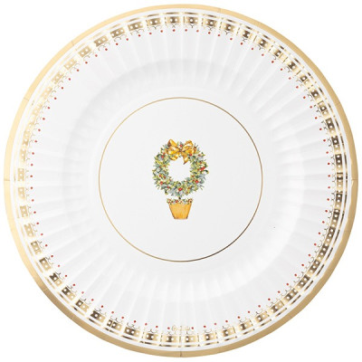 6 Sottopiatti Ø33cm NATALE JOYEUX NOEL piatto MAXI sottopiatto in carta monouso