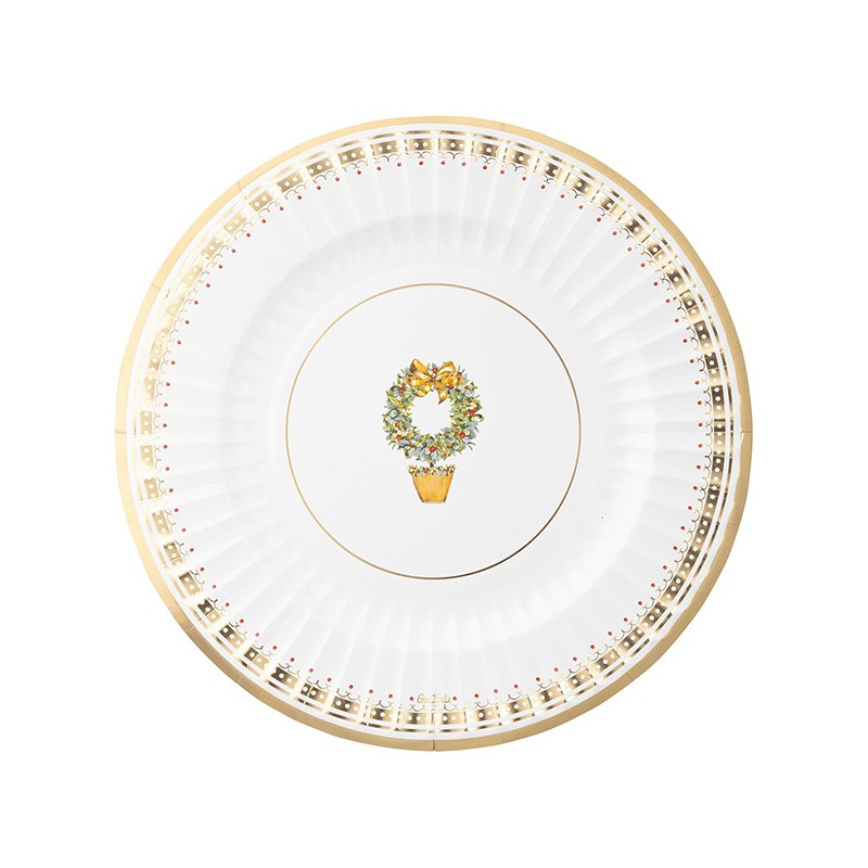 6 Sottopiatti Ø33cm NATALE JOYEUX NOEL piatto MAXI sottopiatto in carta monouso