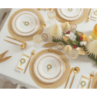 40 pz coordinato NATALE JOYEUX NOEL piatti bicchieri tovaglioli addobbo tavola