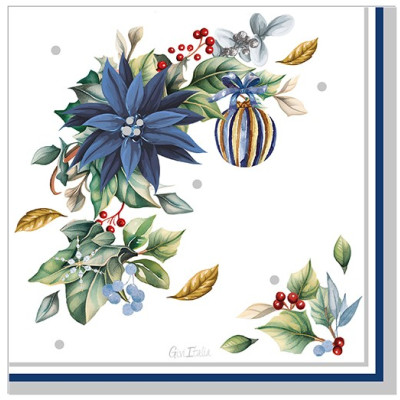 52 pz coordinato NATALE BRIGHT CHRISTMAS piatti bicchieri tovaglioli addobbo tavola