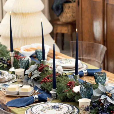 52 pz coordinato NATALE BRIGHT CHRISTMAS piatti bicchieri tovaglioli addobbo tavola