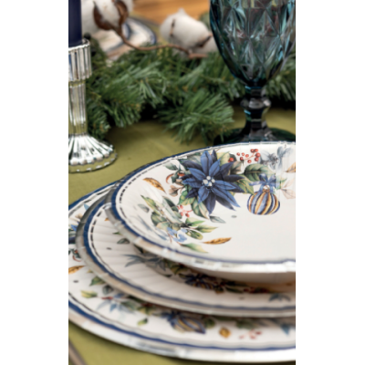 52 pz coordinato NATALE BRIGHT CHRISTMAS piatti bicchieri tovaglioli addobbo tavola