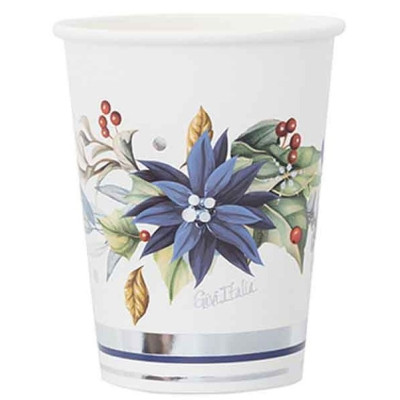 40 pz coordinato NATALE BRIGHT CHRISTMAS piatti bicchieri tovaglioli addobbo tavola