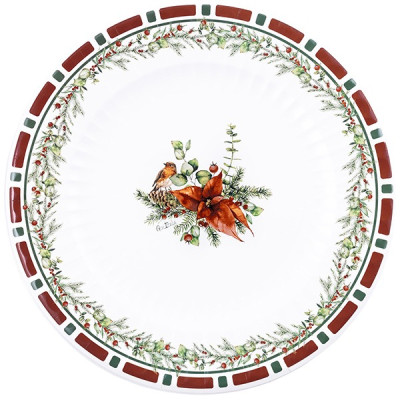 6 Sottopiatti Ø33cm NATALE  CHRISTMAS EVE piatto MAXI sottopiatto in carta monouso