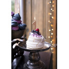 CANDELA numero 1 ROSA GOLD lucido per torta - candelina in cera numerale per dolci h 4,5 cm