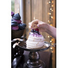 CANDELA numero 6  ROSA GOLD lucido per torta - candelina in cera numerale per dolci h 4,5 cm