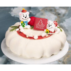 Set 4 Soggetti ORSETTI Natalizi  3D in Zucchero per dolci - 4/6 cm circa