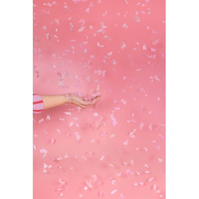 Cannone SPARACORIANDOLI farfalle ROSA Tubo lancia coriandoli Baby Shower Boy or Girl