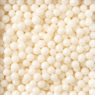 Perline BIANCO brillante in ZUCCHERO 100g - perle sferiche 7 MMi deale per decori torte e dolci