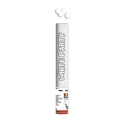 Cannone Tubo Sparacoriandoli BIANCO 40CM