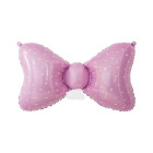 Palloncino foil Mylar FIOCCO ROSA bimba - gonfiabile ad aria o ad elio