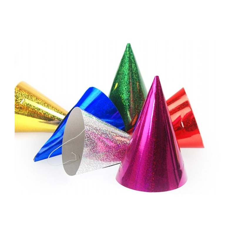 60 CAPPELLINI lucidi per party, feste di compleanno, CAPODANNO, Natale, CARNEVALE