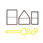 Set 8 TAGLIAPASTA Casa - per creare una casetta fiabe in 3D - per biscotti, torte e dolci