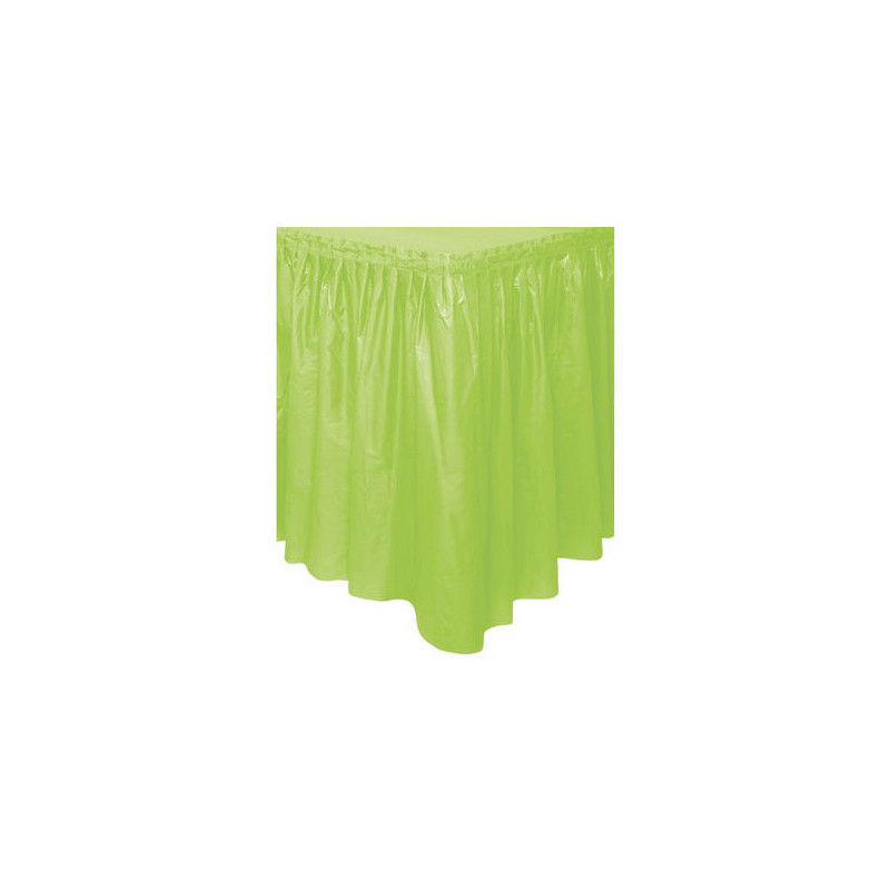 Gonna GONNELLONE coprigambe per TAVOLO girotavola in plastica VERDE LIME 73x430cm