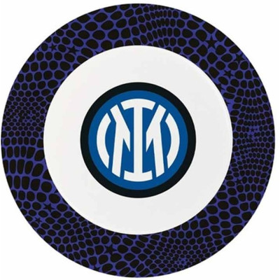 Coordinato tavolo INTER Nero Azzurro Festa -8 ospiti piatti bicchieri tovaglioli