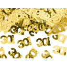 Confetti - Coriandolini da tavola numero 30 oro - idea per addobbo tavola 30 anni