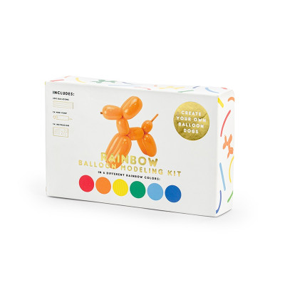 Set pompetta con 30 palloncini modellabili colori assortiti