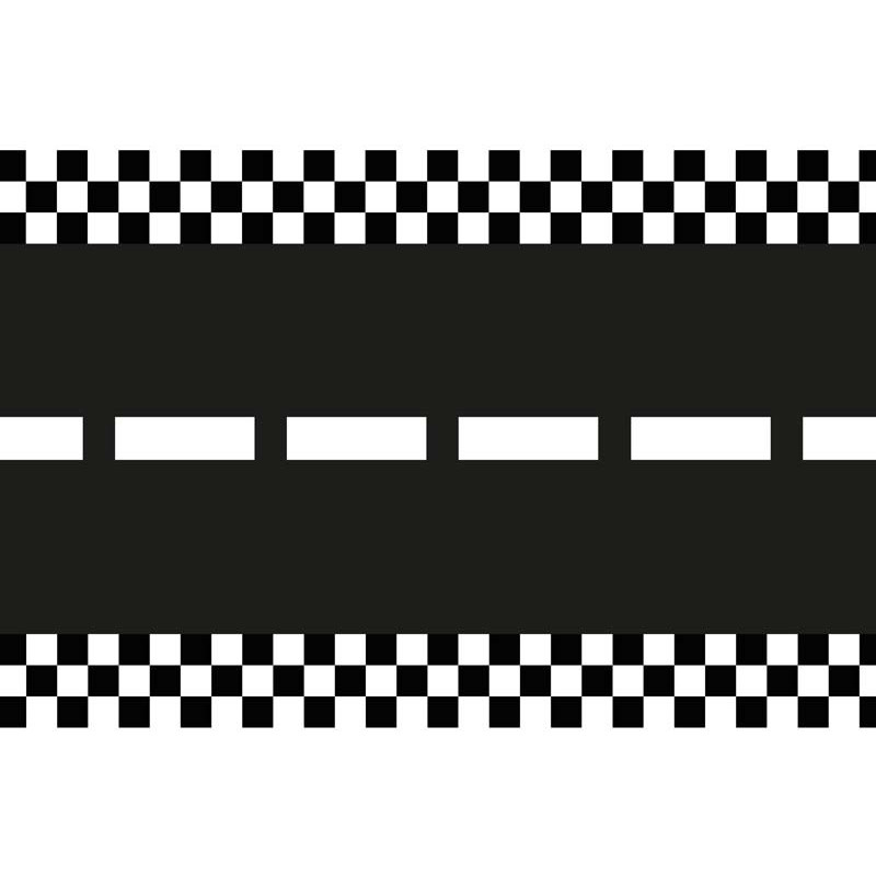 Runner da tavolo, 40 x 500 cm, in tessuto non tessuto, decorazione da tavolo, con strisce centrali e limitazione delle distanze