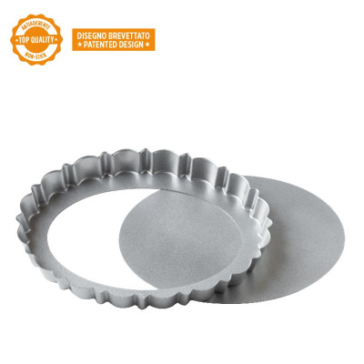 Teglia Design Tart Crostata OVALE stampo con fondo mobile per torte e dolci 29X20X3cm