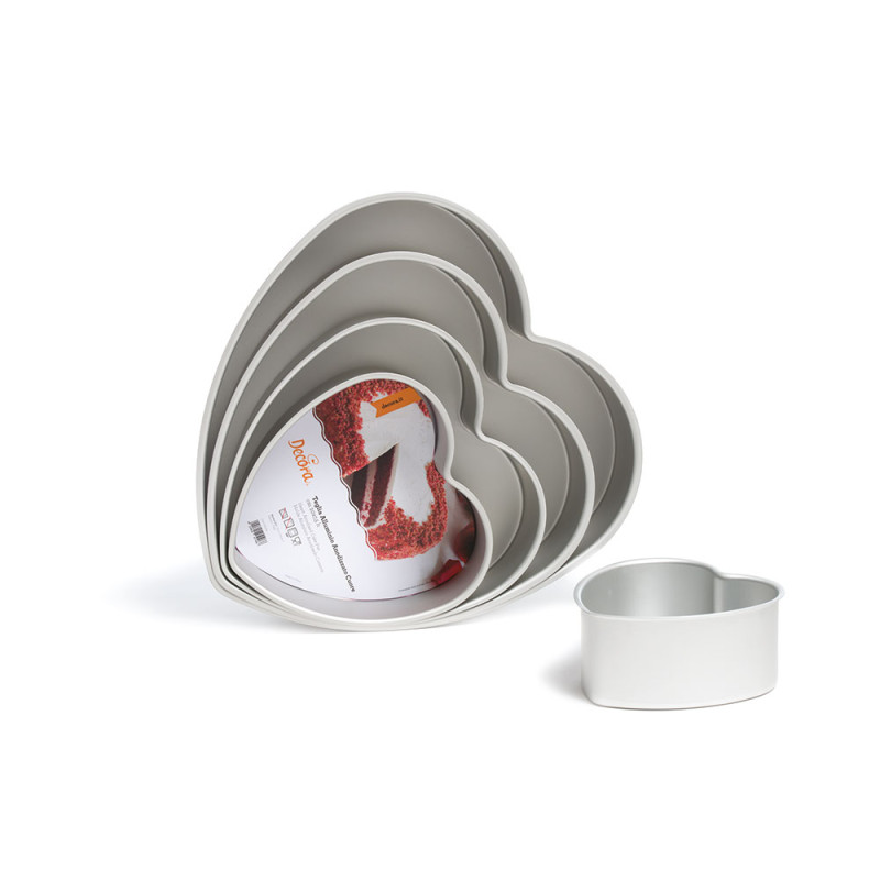 1 Teglia a forma di CUORE - stampo per torte e dolci in Alluminio Anodizzato 20cm