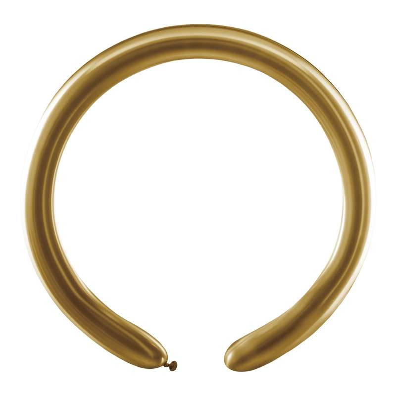 50 PALLONCINI in LATTICE modellabili - colore ORO - 260S