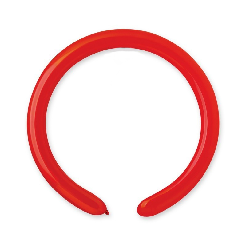 50 PALLONCINI in LATTICE modellabili - colore ROSSO - 160S