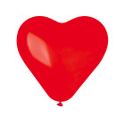 100 Palloncini a forma di CUORE ROSSO - palloni cuoricini 16cm/6"