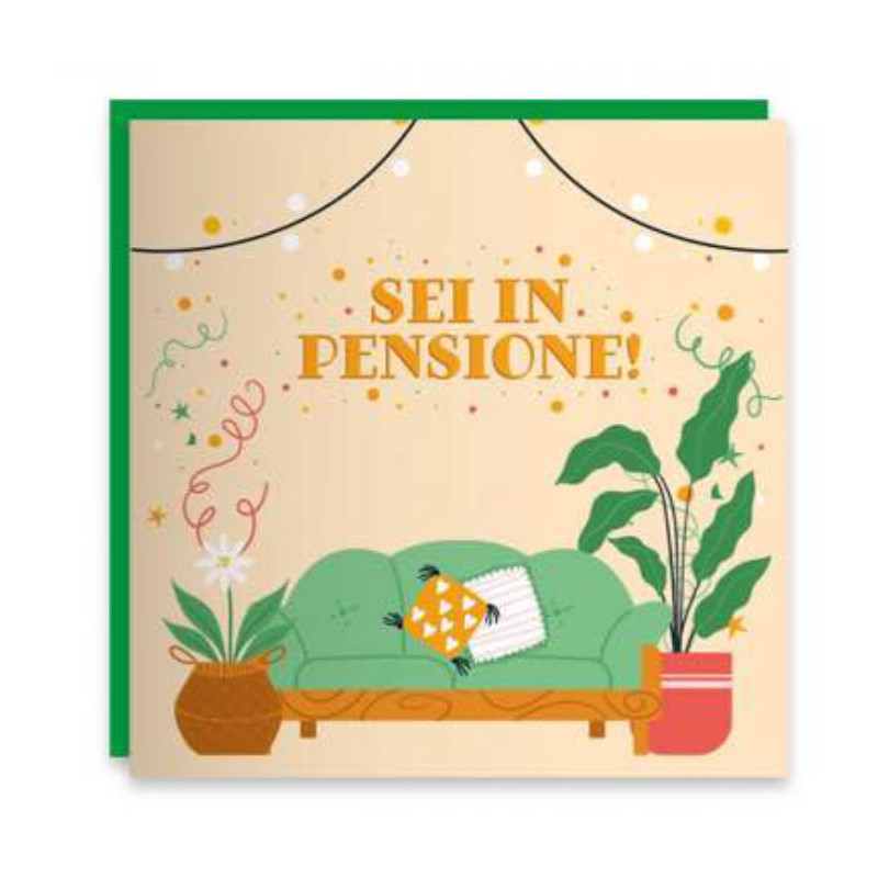 Biglietto di auguri MUSICALE per la PENSIONE - biglietto augurale SONORO