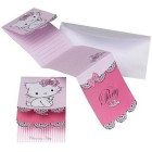6 Inviti CHARMY KITTY con busta - per festa party di compleanno bambini