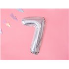 Pallone numero 7 sette olografico in MYLAR foil - PALLONCINO numerale 35cm