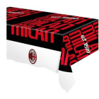 tovaglia MILAN 120x180cm - addobbo decoro tavolo torta - festa squadra