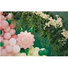 PALLONCINO decorativo a forma di FIORE Rosa - Pallone in foil Mylar 70x62cm