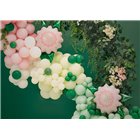 PALLONCINO decorativo a forma di FIORE Rosa - Pallone in foil Mylar 70x62cm