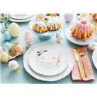 6 Candele decorative colorate a forma di UOVO - per decorazioni pasquali h7cm