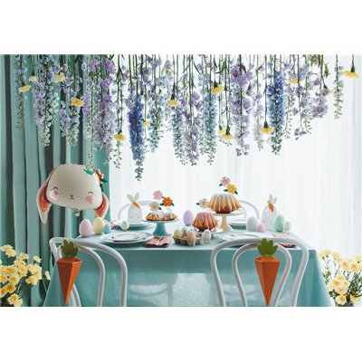 6 Candele decorative colorate a forma di UOVO - per decorazioni pasquali h7cm