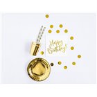 Coordinato tavola Compleanno ORO - Piatti, bicchieri, tovaglioli palloncini ecc.