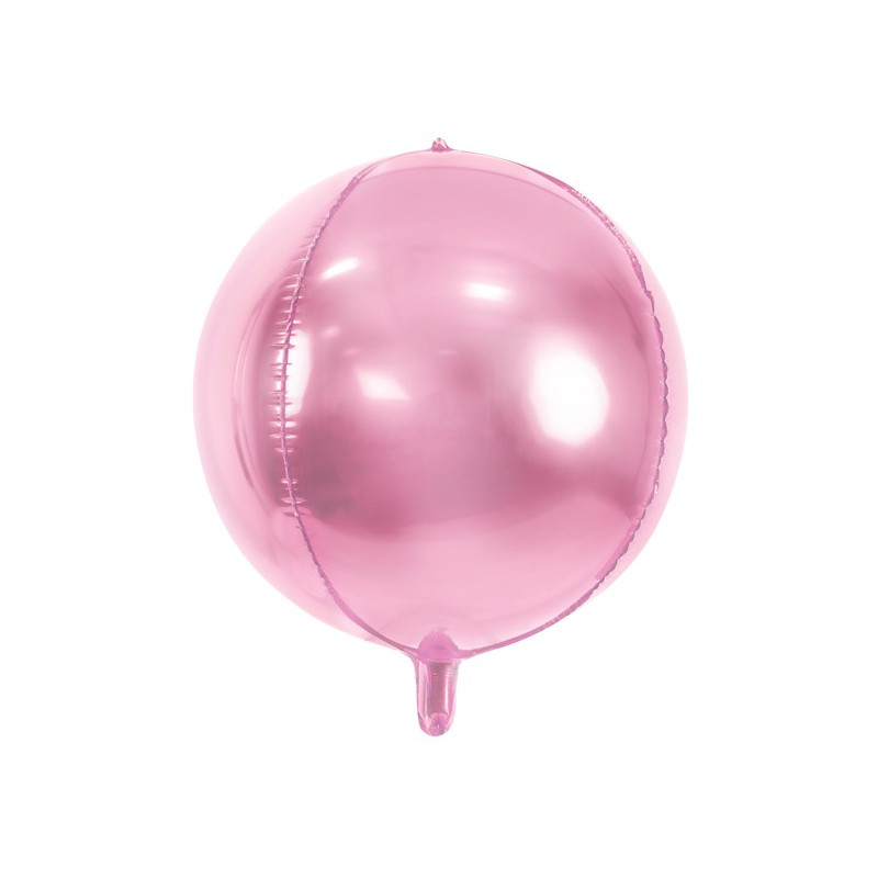 Pallone PALLONCINO SFERA Rosa in foil Mylar - gonfiabile ad aria o elio 40CM
