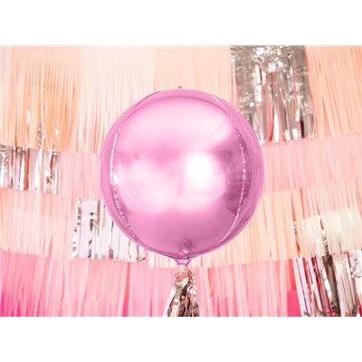 Pallone PALLONCINO SFERA Rosa in foil Mylar - gonfiabile ad aria o elio 40CM