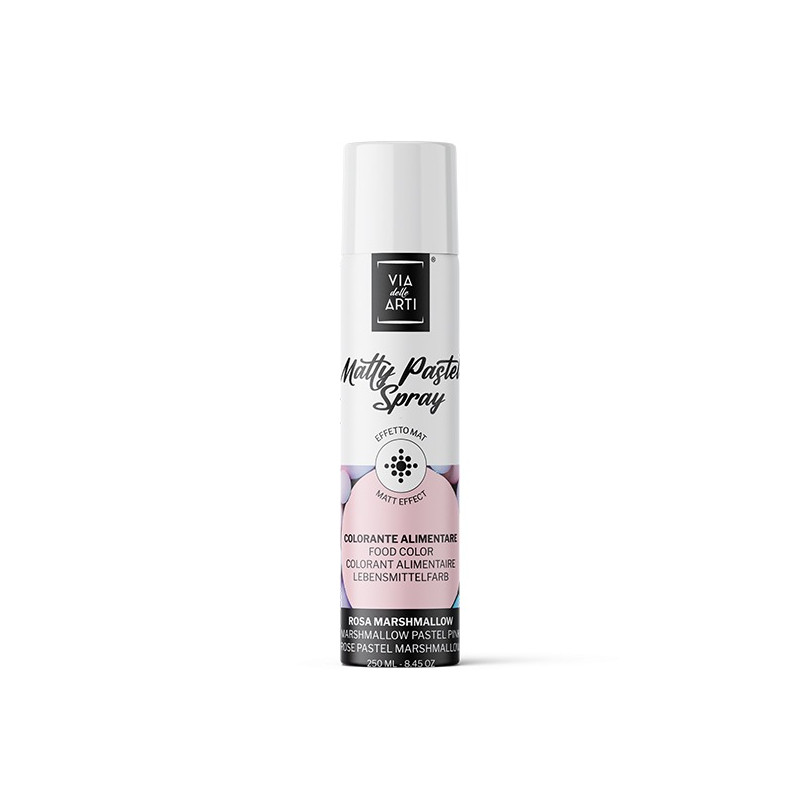 Colorante alimentare Spray ROSA Marshmallow opaco - per Dolci e Torte - 250ml
