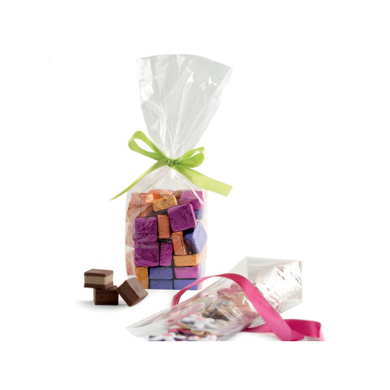 10x BUSTINE in plastica - sacchetti per alimenti con fondo rigido - 8x5xh28cm