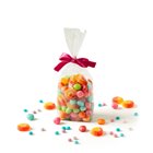 10x BUSTINE in plastica - sacchetti per alimenti con fondo rigido - 10x6xh30cm