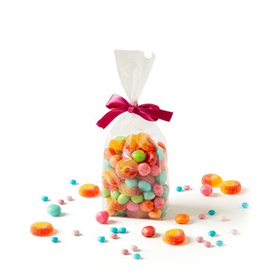 10x BUSTINE in plastica - sacchetti per alimenti con fondo rigido - 8x5xh28cm