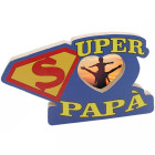 Cornice SUPER PAPA' - Cornice portafoto in legno - la festa del papà