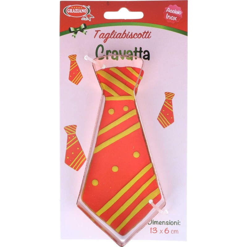 TAGLIAPASTA a forma di CRAVATTA papà - 13x6cm - per realizzare biscotti o dolci
